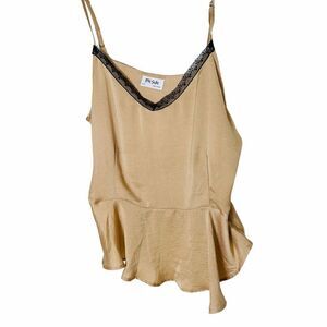 EUC Love Sadie Lace Silky Tank Medium